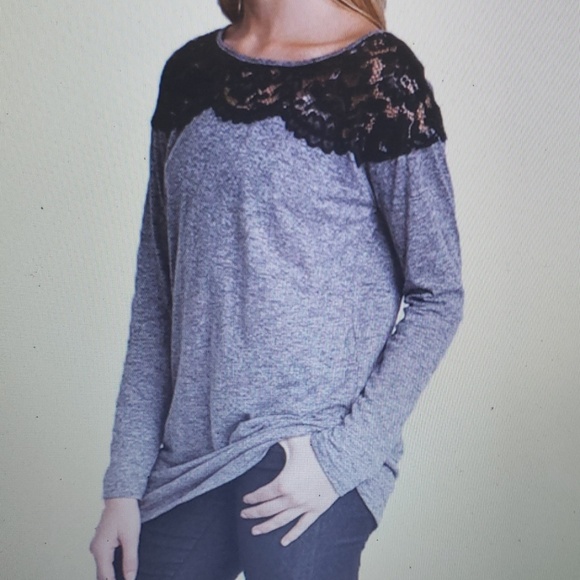 Umgee Tops - Umgee Lace Long Sleeve Shirt Medium New Umgee Tops - Umgee Lace Long Sleeve Shirt Medium New
